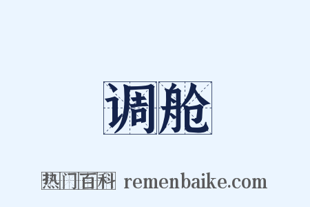 调舱是什么意思的图片